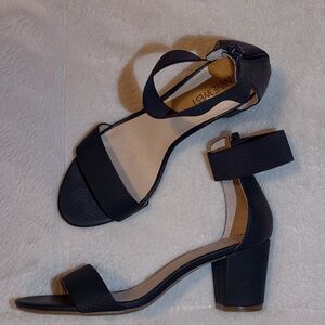 Nine West Black Heels Elegant Block Design